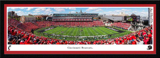 Cincinnati Bearcats Football Panoramic Picture - Nippert Stadium Fan Cave Decor  Select Frame