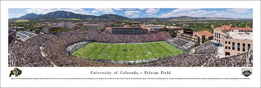 Colorado Buffaloes - 100th Season at Folsom Field Panoramic Picture - Football Wall Decor  Unframed