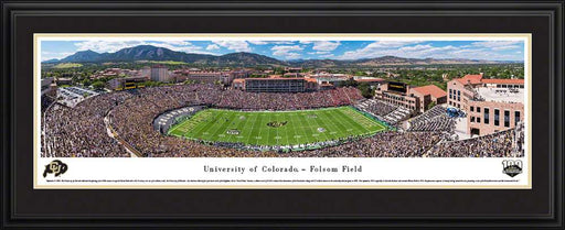Colorado Buffaloes - 100th Season at Folsom Field Panoramic Picture - Football Wall Decor  Deluxe Frame