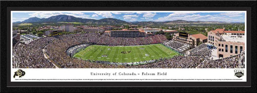 Colorado Buffaloes - 100th Season at Folsom Field Panoramic Picture - Football Wall Decor  Select Frame