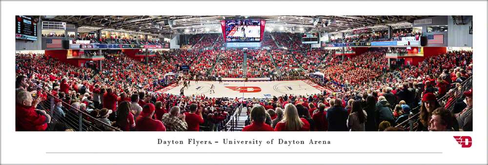 Dayton Flyers Basketball Panoramic Poster - UD Arena Picture  Unframed