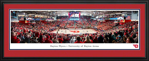 Dayton Flyers Basketball Panoramic Poster - UD Arena Picture  Deluxe Frame