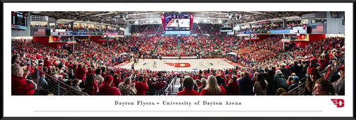 Dayton Flyers Basketball Panoramic Poster - UD Arena Picture  Standard Frame
