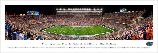 Florida Gators Football Panorama - Steve Spurrier-Florida Field at Ben Hill Griffin Stadium Panoramic Picture  Unframed