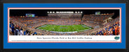 Florida Gators Football Panorama - Steve Spurrier-Florida Field at Ben Hill Griffin Stadium Panoramic Picture  Deluxe Frame
