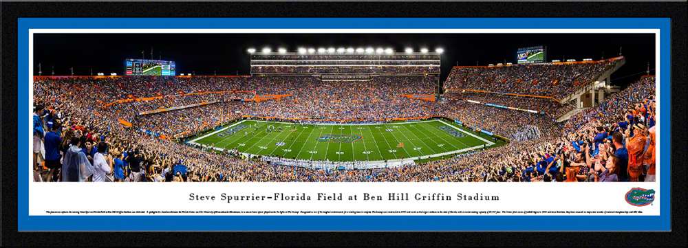 Florida Gators Football Panorama - Steve Spurrier-Florida Field at Ben Hill Griffin Stadium Panoramic Picture  Select Frame