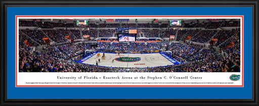 Florida Gators Panoramic Picture - O'Connell Center  Deluxe Frame