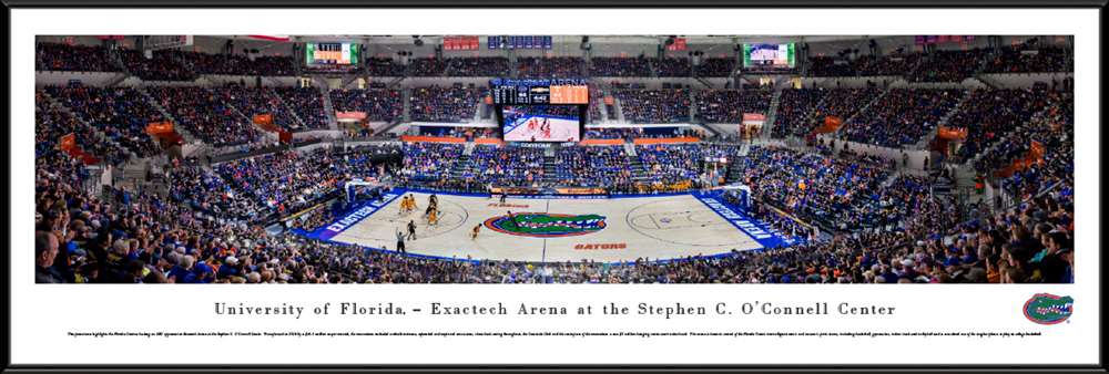 Florida Gators Panoramic Picture - O'Connell Center  Standard Frame