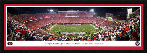 Georgia Bulldogs Football Panoramic Poster - Sanford Stadium Picture  Select Frame