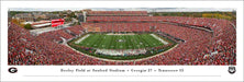Georgia Bulldogs Football Panoramic Picture - Sanford Stadium Fan Cave Decor  Unframed