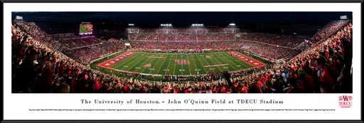 Houston Cougars Panoramic Picture - TDECU Stadium Panorama  Standard Frame