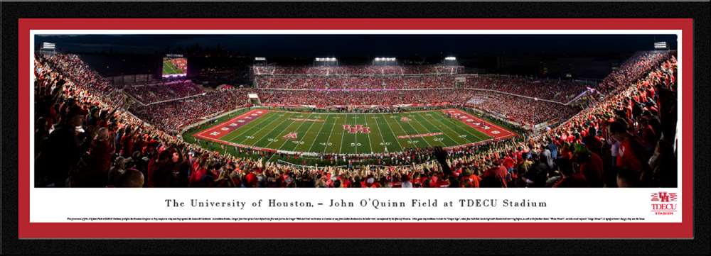 Houston Cougars Panoramic Picture - TDECU Stadium Panorama  Select Frame