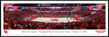 Houston Cougars Men's Basketball Panoramic Picture - Fertitta Center Fan Cave Decor  Standard Frame