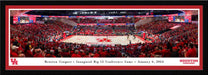 Houston Cougars Men's Basketball Panoramic Picture - Fertitta Center Fan Cave Decor  Select Frame