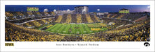 Iowa Hawkeyes Football Panoramic Print - Kinnick Stadium Sunset Poster  Unframed