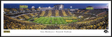 Iowa Hawkeyes Football Panoramic Print - Kinnick Stadium Sunset Poster  Standard Frame