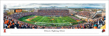 Illinois Fighting Illini Football Panoramic Picture - Memorial Stadium Fan Cave Decor  Unframed