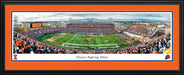 Illinois Fighting Illini Football Panoramic Picture - Memorial Stadium Fan Cave Decor  Deluxe Frame