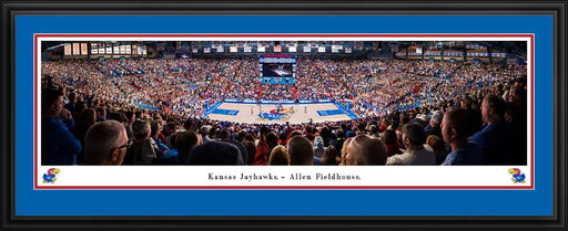 Kansas Jayhawks - Allen Fieldhouse Panorama Print - Deluxe Frame