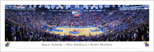 Kansas Jayhawks Basketball Panoramic Picture - Allen Fieldhouse Fan Cave Decor  Unframed