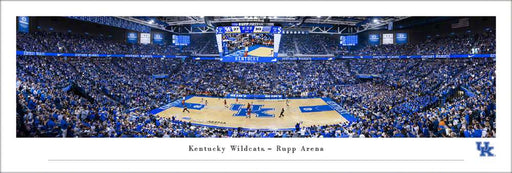 Kentucky Wildcats Basketball Panoramic Poster - Rupp Arena Fan Cave Decor  Unframed