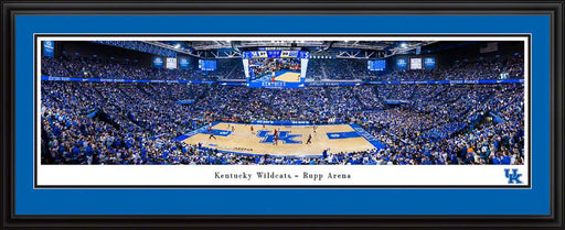 Kentucky Wildcats Basketball Panoramic Poster - Rupp Arena Fan Cave Decor  Deluxe Frame