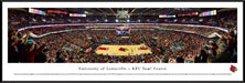 Louisville Cardinals Basketball Panorama - KFC Yum! Center Panoramic Picture  Standard Frame