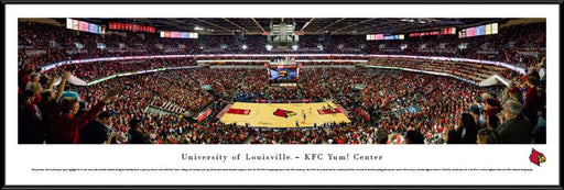 Louisville Cardinals Basketball Panorama - KFC Yum! Center Panoramic Picture  Standard Frame