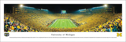 Michigan Wolverines Panoramic Picture - Michigan Stadium Big House Picture  Unframed