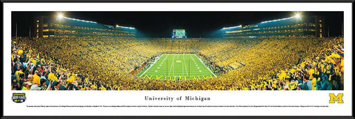 Michigan Wolverines Panoramic Picture - Michigan Stadium Big House Picture  Standard Frame