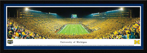 Michigan Wolverines Panoramic Picture - Michigan Stadium Big House Picture  Select Frame