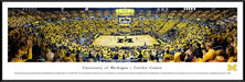 Michigan Wolverines Basketball Panoramic Poster - Crisler Center  Standard Frame