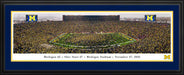 Michigan Wolverines Football Panoramic Picture - Michigan Stadium Big House Fan Cave Decor  Deluxe Frame