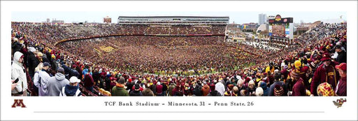 Minnesota Golden Gophers vs Penn State Football Panoramic Poster - Storming the Field Picture  Unframed