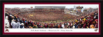 Minnesota Golden Gophers vs Penn State Football Panoramic Poster - Storming the Field Picture  Select Frame