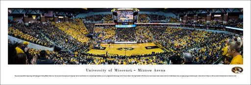 Missouri Tigers Basketball Panoramic Picture - Mizzou Arena  Unframed