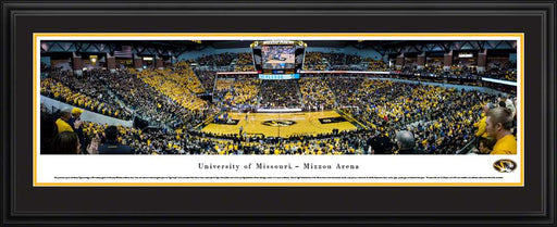 Missouri Tigers Basketball Panoramic Picture - Mizzou Arena  Deluxe Frame