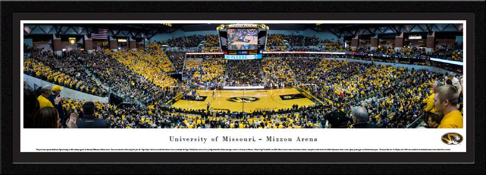 Missouri Tigers Basketball Panoramic Picture - Mizzou Arena  Select Frame