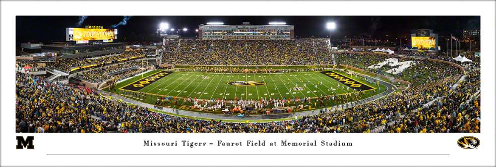 Missouri Tigers Football Panoramic Poster - Faurot Field Picture  Unframed