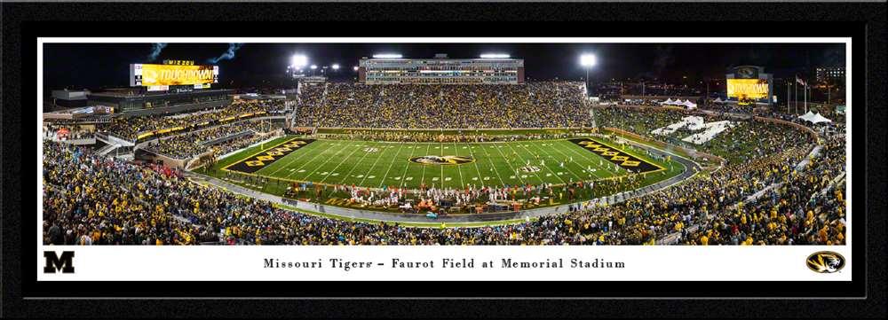 Missouri Tigers Football Panoramic Poster - Faurot Field Picture  Select Frame