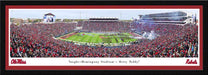 Ole Miss Rebels Football Fan Cave Decor - Vaught-Hemingway Stadium Panoramic Picture  Select Frame