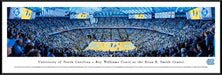 North Carolina Tar Heels Basketball Panoramic Poster - Dean Smith Center  Standard Frame