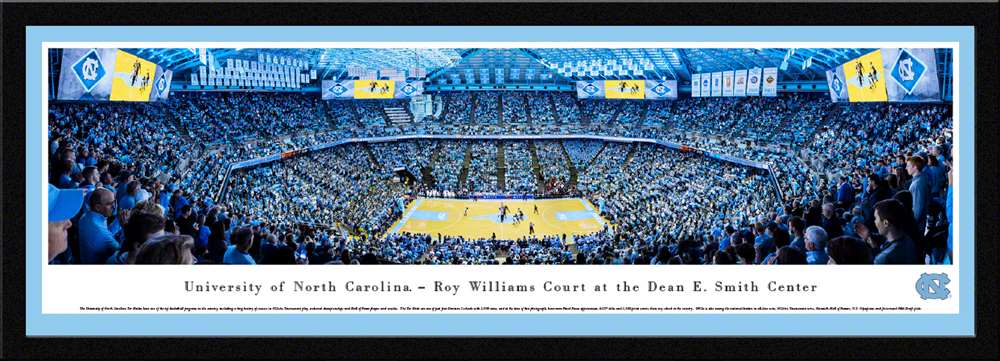 North Carolina Tar Heels Basketball Panoramic Poster - Dean Smith Center  Select Frame
