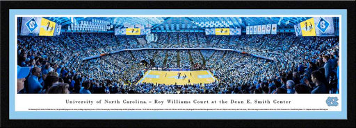 North Carolina Tar Heels Basketball Panoramic Poster - Dean Smith Center  Select Frame