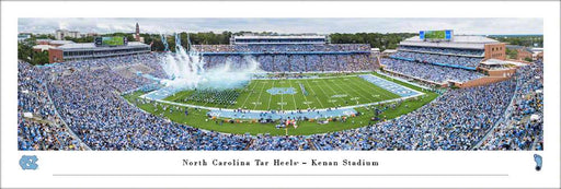 North Carolina Tar Heels Football Panoramic Picture - Kenan Stadium Fan Cave Decor  Unframed