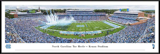 North Carolina Tar Heels Football Panoramic Picture - Kenan Stadium Fan Cave Decor  Standard Frame
