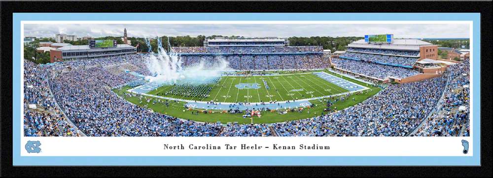 North Carolina Tar Heels Football Panoramic Picture - Kenan Stadium Fan Cave Decor  Select Frame