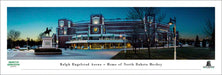 Ralph Engelstad Arena Exterior Fan Cave Decor - North Dakota Hockey Panoramic Picture  Unframed