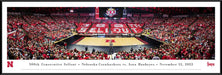Nebraska Huskers Women's Volleyball Panoramic Picture - Devaney Center Fan Cave Decor  Standard Frame