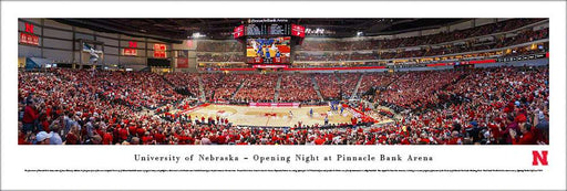 Nebraska Huskers Panoramic - Pinnacle Bank Arena Picture  Unframed